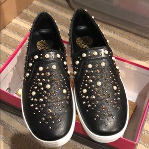 Vince Camino leather studded loafers
